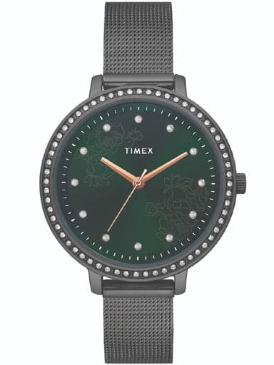 TIMEX ANALOG GREEN DIAL WOMEN'S WATCH TWEL14704 - Kamal Watch Company