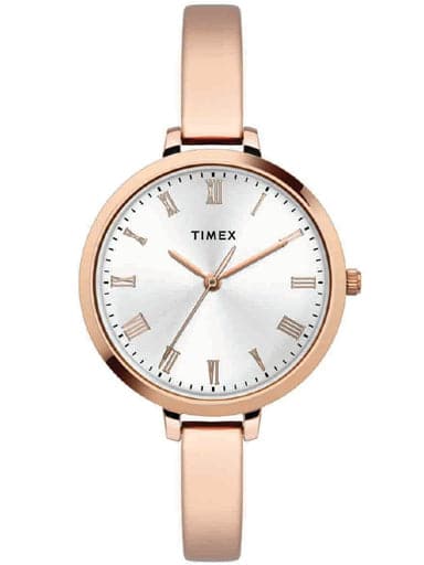TIMEX MINIMALIST SILVER DIAL WATCH TWEL12817 - Kamal Watch Company