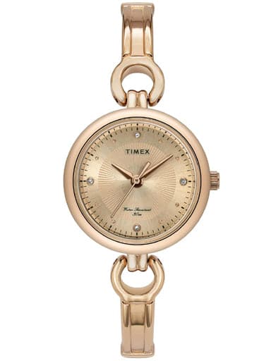 TIMEX ANALOG ROSE GOLD DIAL WOMEN'S WATCH TWEL11425 - Kamal Watch Company