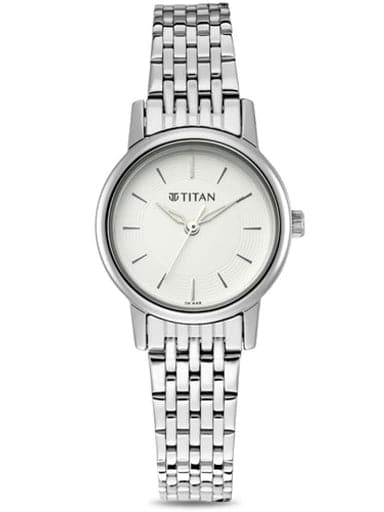 TITAN Silver Dial Analog Watch 2593SM04 - Kamal Watch Company