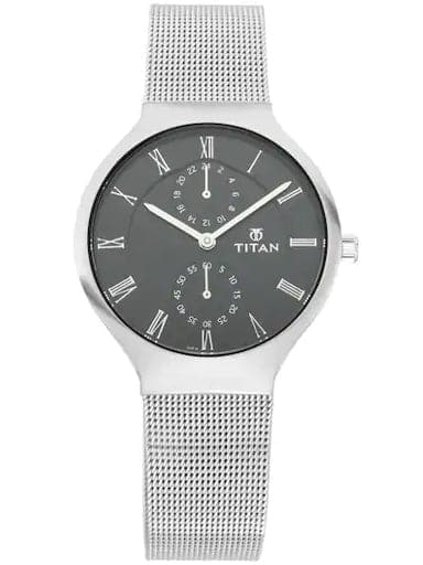 Titan Work Wear Slimline Black Dial Mesh Strap Men's Watch NP95068SM01 - Kamal Watch Company