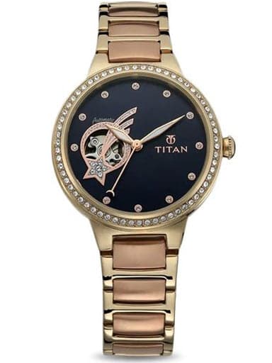 TITAN Stellar by Titan Blue Dial Automatic Watch for Women NP95084KM01 - Kamal Watch Company
