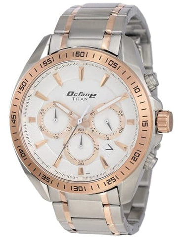 TITAN Octane White Dial Stainless Steel Strap Watch NP90103KM01 - Kamal Watch Company