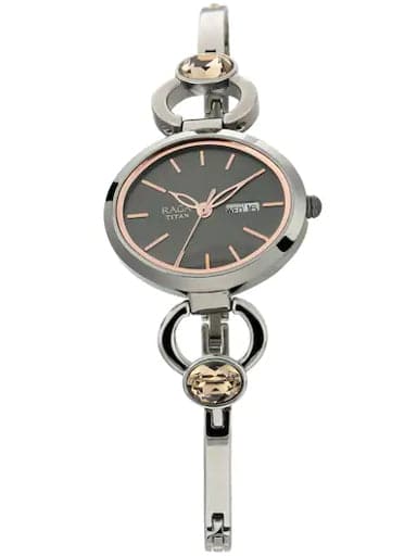 Titan Raga Viva Grey Dial Grey Metal Strap Women's Watch NP2621QM01 - Kamal Watch Company