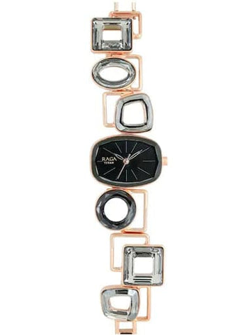 Titan Celeste From Raga Facets Black Dial Women's Watch NN95118WM01 - Kamal Watch Company