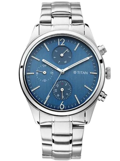 Titan Neo Analog Blue Dial Watch For Men NP1805SM03 - Kamal Watch Company