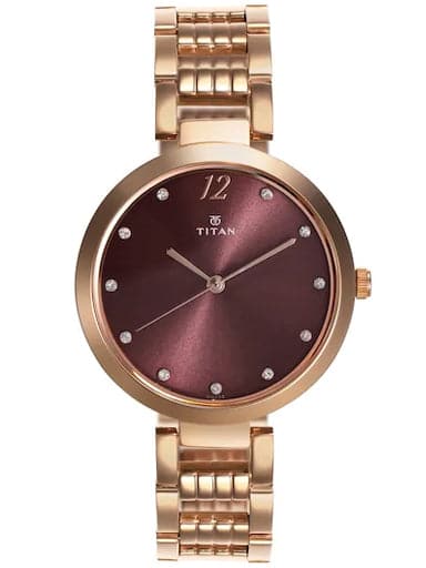 Titan Sparkle Purple Dial Analog Watch for Women NP2480WM02 - Kamal Watch Company