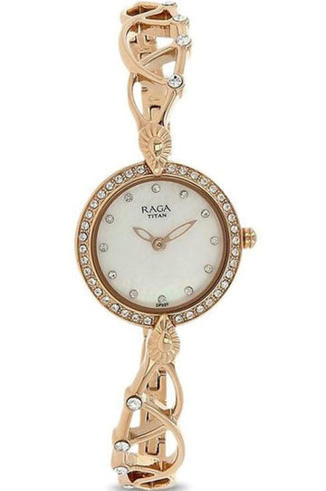 Titan Raga Moonlight Analog Watch for Women NP95022WM01 - Kamal Watch Company
