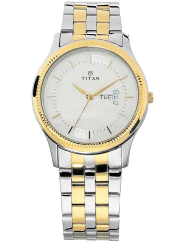 Titan Karishma Silver Dial Stainless Steel Strap Men's Watch NP1824BM01 - Kamal Watch Company