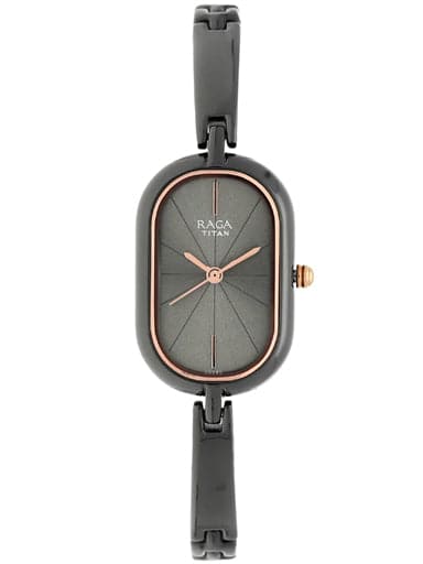Click to zoom 360 ° view TITAN Raga Viva Grey Dial Metal Strap Watch NN2577QM01 - Kamal Watch Company