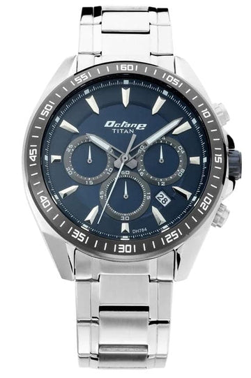 Titan Octane Blue Dial Stainless Steel Strap Men's Watch NP90103KM02 - Kamal Watch Company