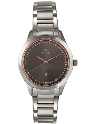 Titan Sparkle Anthracite Dial Watch For Women NN2570SM07 - Kamal Watch Company