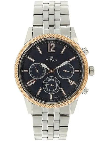 Titan Work Wear Blue Multi-Function Dial Men's Watch NP1734KM01 - Kamal Watch Company