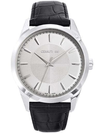 CERRUTI 1881 Men's Watch in Black Leather CRA045A212B CT-640 - Kamal Watch Company
