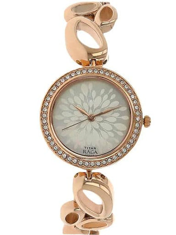 Titan Raga Mother Of Pearl Dial Metal Strap Watch For Women NN2539WM01 - Kamal Watch Company