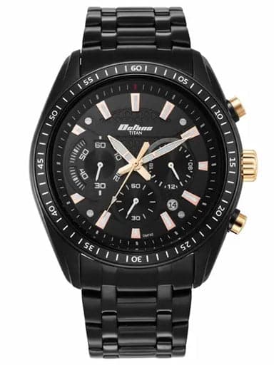 Titan Analog Black Dial Men's Watch 90077KM04 - Kamal Watch Company