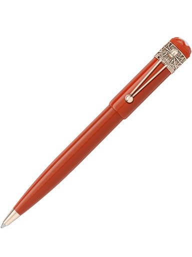 Montblanc Heritage Collection Rouge et Noir Spider Metamorphosis Special Edition Coral Ballpoint Pen MB118234 - Kamal Watch Company