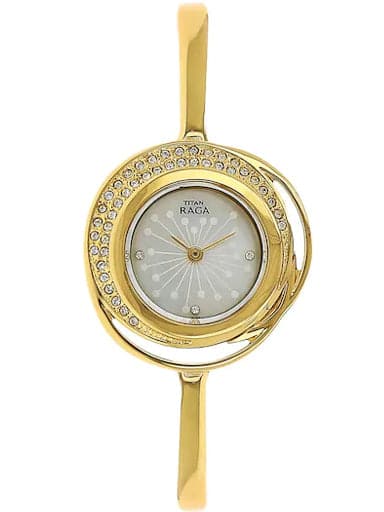 Titan Raga Mother Of Pearl Dial Metal Strap Watch NN95003YM01 - Kamal Watch Company