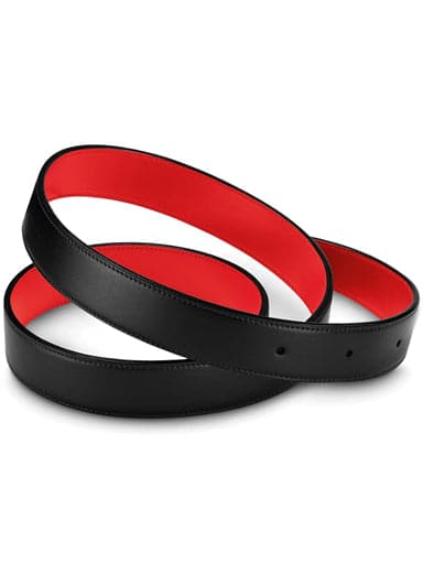 Omgea Fine Leather Reversible Belt, Black / Red 7070910001