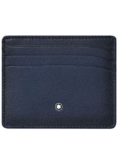 MONTBLANC Meisterstuck Sfumato 6cc Blue Card Case MB123728 - Kamal Watch Company