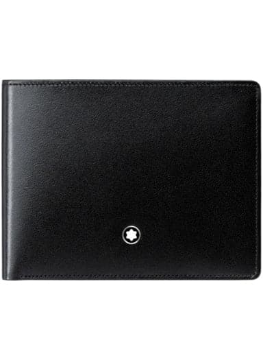 Montblanc Meisterstück Classic Animation Wallet, Black, Leather, 8 Cards MB126206 - Kamal Watch Company