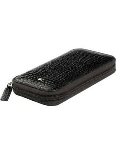 Montblanc Brown Mocha Travel Watch For Two Leather Pouch MB105788 - Kamal Watch Company