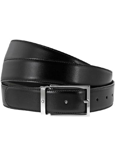 Montblanc Reversible Black/Brown Leather Belt MB113347 - Kamal Watch Company