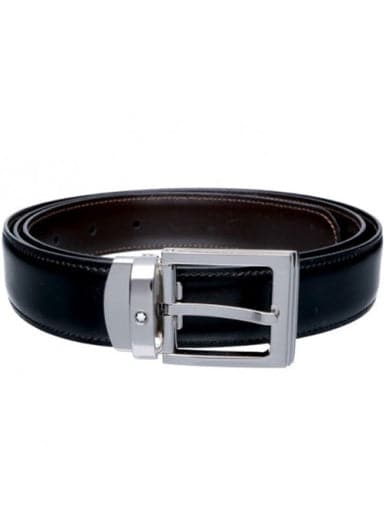 Montblanc reversible black / brown adjustable belt MB128142 - Kamal Watch Company