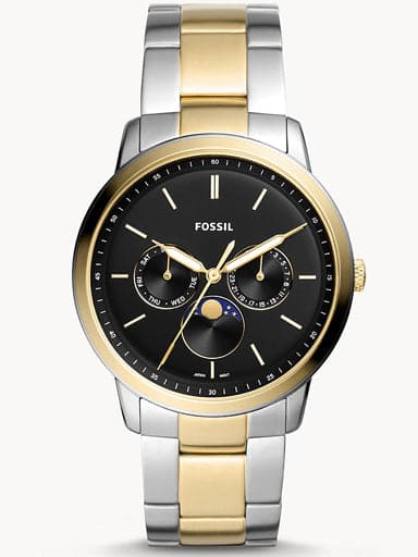 FOSSIL Neutra Minimalist Multifunction Two-Tone Stainless Steel Watch FS5906I - Kamal Watch Company