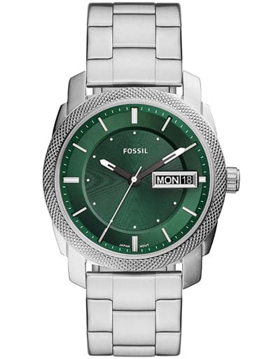 Fossil Machine Three-Hand Date Stainless Steel Watch Fs5899I