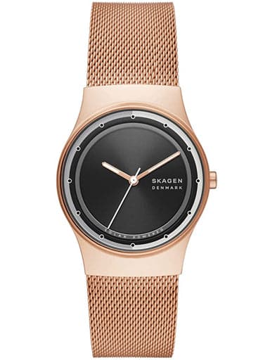SKAGEN Skagen Sol Solar-Powered Rose Gold Stainless Steel Mesh Watch SKW3023I - Kamal Watch Company