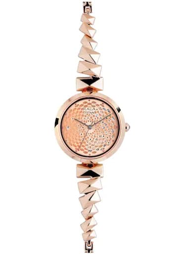 Titan Crystal From Raga Facet Rose Gold Dial Women's Watch NP95121WM01 - Kamal Watch Company