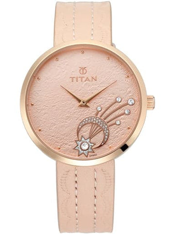 TITAN Stellar by Titan Rose Gold Dial Analog Watch for Women NM95083WL01 - Kamal Watch Company