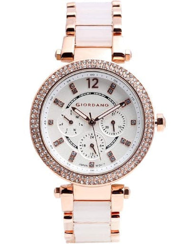 Giordano Analog Silver Dial Women's Watch 2960-44 - Kamal Watch Company