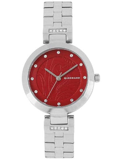 Giordano Analog Red Dial Women's Watch 2784-11 - Kamal Watch Company