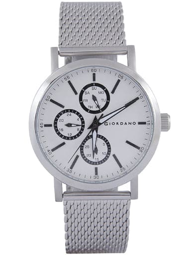 Giordano Analog Silver Dial Men's Watch 1849-11 - Kamal Watch Company