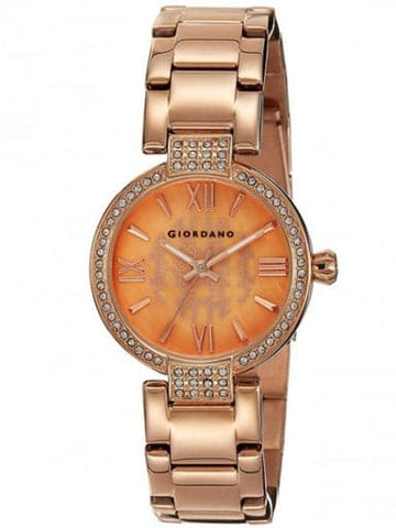 Giordano Analog Orange Dial Women's Watch 2777-33 - Kamal Watch Company
