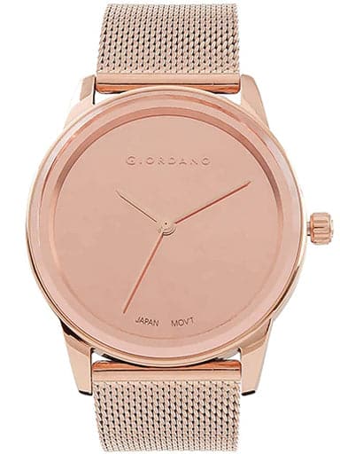 Giordano Analog Rose Gold Dial Women's Watch GD-2069-11 - Kamal Watch Company