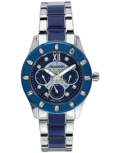 Giordano Multifunction Blue Dial Women's Watch GD-2031-33 - Kamal Watch Company