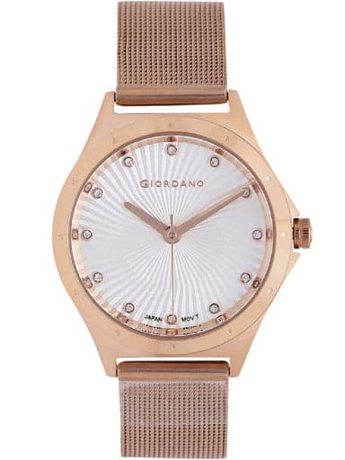 Giordano Analog Silver Dial Women's Watch-GD-2045-33 - Kamal Watch Company