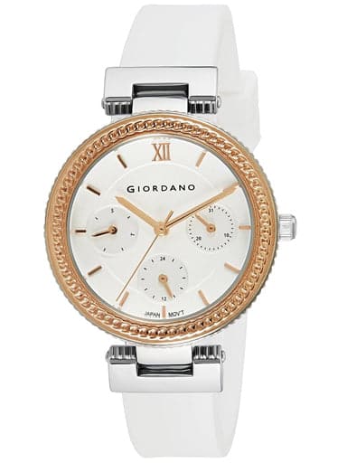 Giordano Analog White Dial Women's Watch 2937-05 - Kamal Watch Company