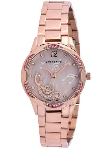 Giordano Analog Pink Dial Women's Watch R4001-22 - Kamal Watch Company