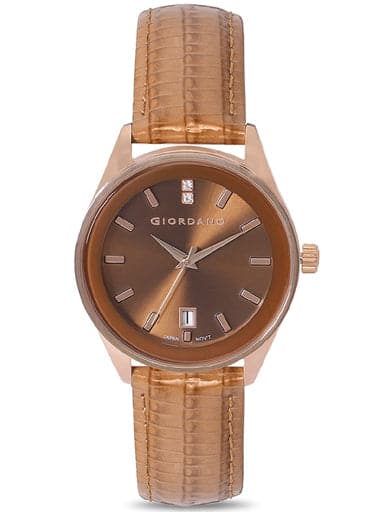 Giordano Analogue Brown Dial Women's Watch 2962-03 - Kamal Watch Company