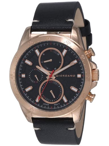 Giordano Multifunctional Black Dial Men's Watch 1942-04 - Kamal Watch Company