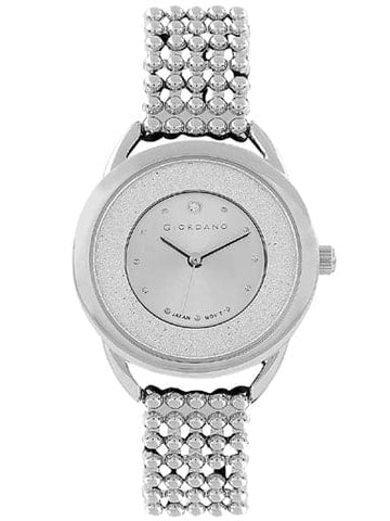 Giordano Analog Silver Dial Women's Watch with Silver Band GD-2071-11 - Kamal Watch Company