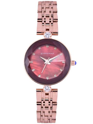 Giordano Analog Red Dial Women's Watch R4005-11 - Kamal Watch Company