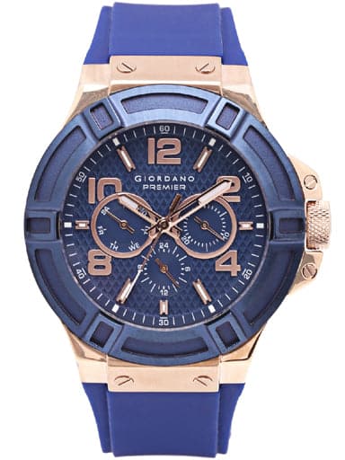 GIORDANO Premier Men Navy Analogue Watch P1059-05 - Kamal Watch Company