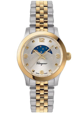 SALVATORE FERRAGAMO Ferragamo Duo Moonphase Bracelet Watch SFMN00222 - Kamal Watch Company