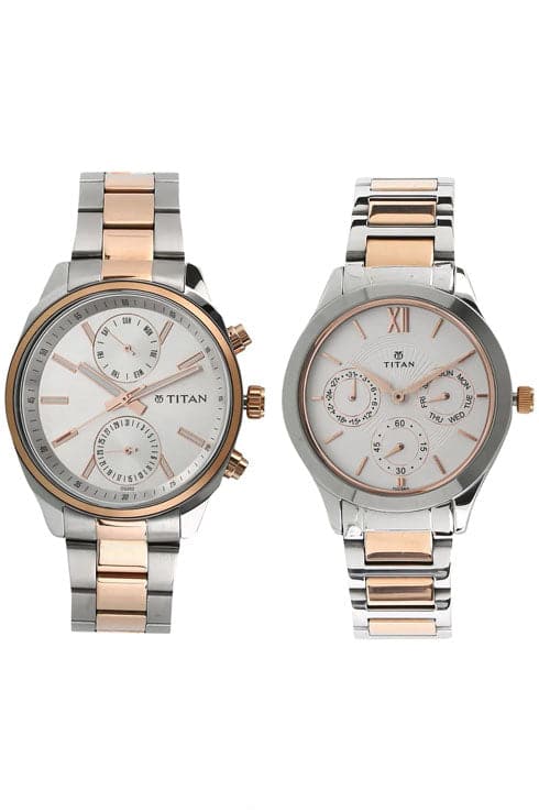 Titan Bandhan White Dial Analog Watches NP17332570KM01 - Kamal Watch Company