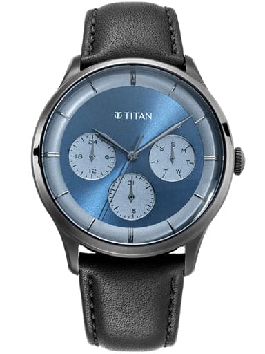 TITAN Blue Dial with Anthracite Case NP90125QL01 - Kamal Watch Company
